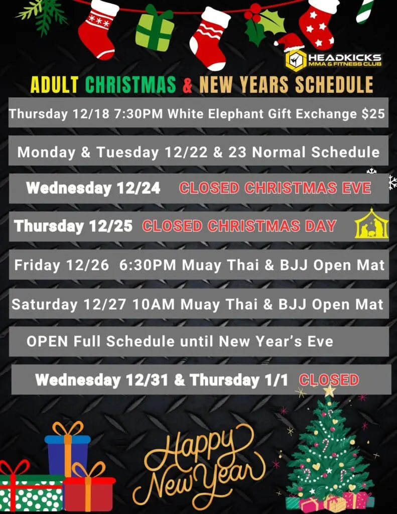 ADULT CALENDAR | Headkicks MMA & Fitness Club